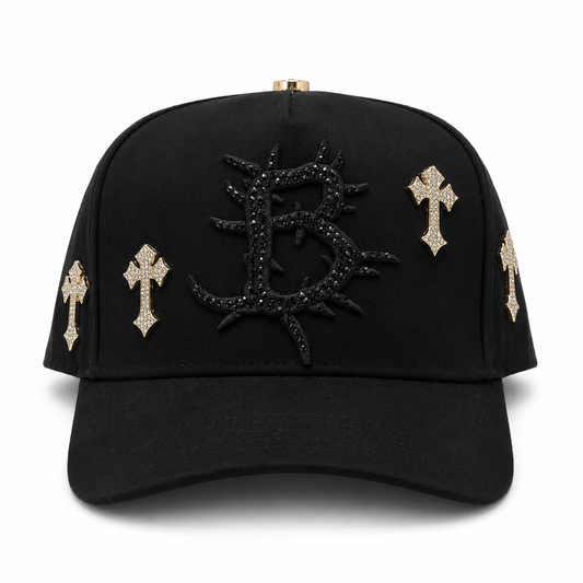 Bélica "B Cross 24K Gold” - BarbasHats