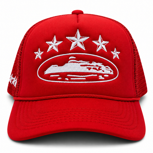 Corteiz “5 Starz Alcatraz Red/White”